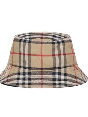 Burberry Classic Vintage Check Cotton Bucket Hat Archive Beige L 8075657
